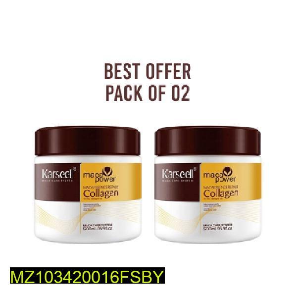 Collagen Hair Mask Pack of 2 500ml All Hair Types