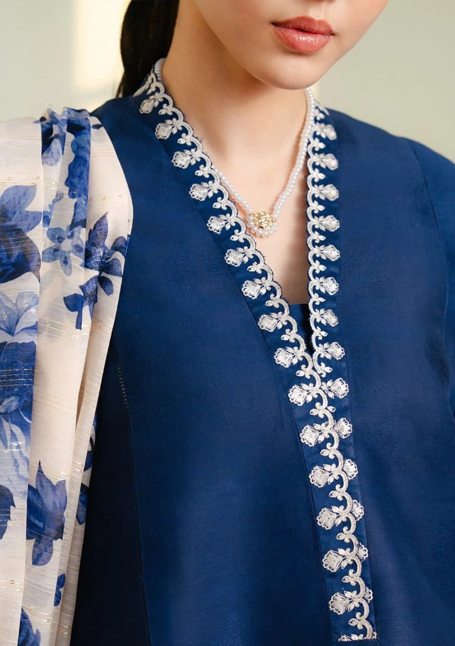 ZARA SHAHJAHAN Dhanak Embroidered 3 Piece | AS-19