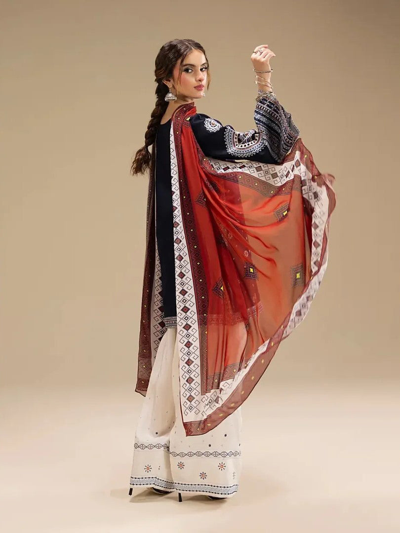 Rangrez – Heavy Embroidered 3-Piece Suit (UNStitched) FT-09