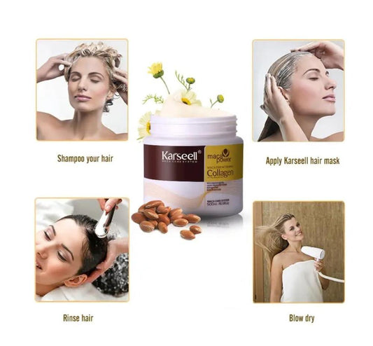 Collagen Hair Mask Pack of 2 500ml All Hair Types