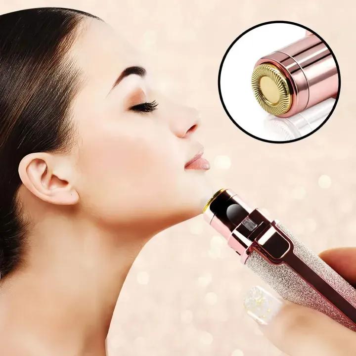 Rechargeable 2-in-1 Eyebrow Trimmer & Shaver for Women