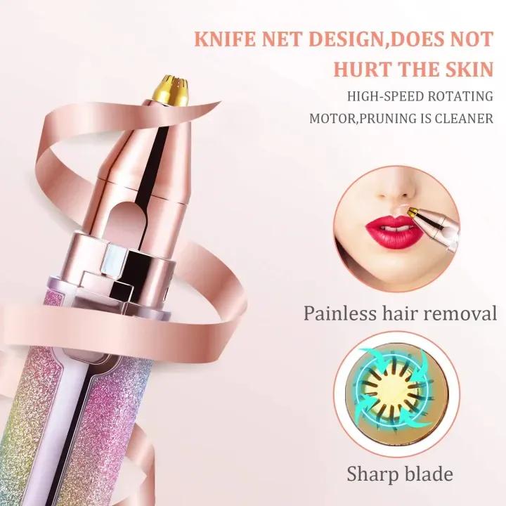 Rechargeable 2-in-1 Eyebrow Trimmer & Shaver for Women