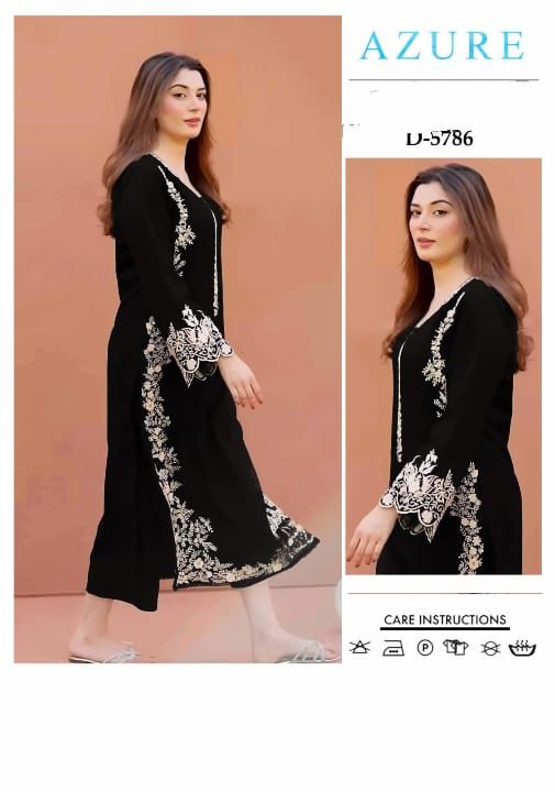 AZURE - 2 PIECE UNSTICED IN DHANAK